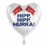 "HIPP, HIPP, HURRA!" - 17.mai - Hjerte folie