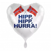"HIPP, HIPP, HURRA!" - 17.mai - Hjerte folie
