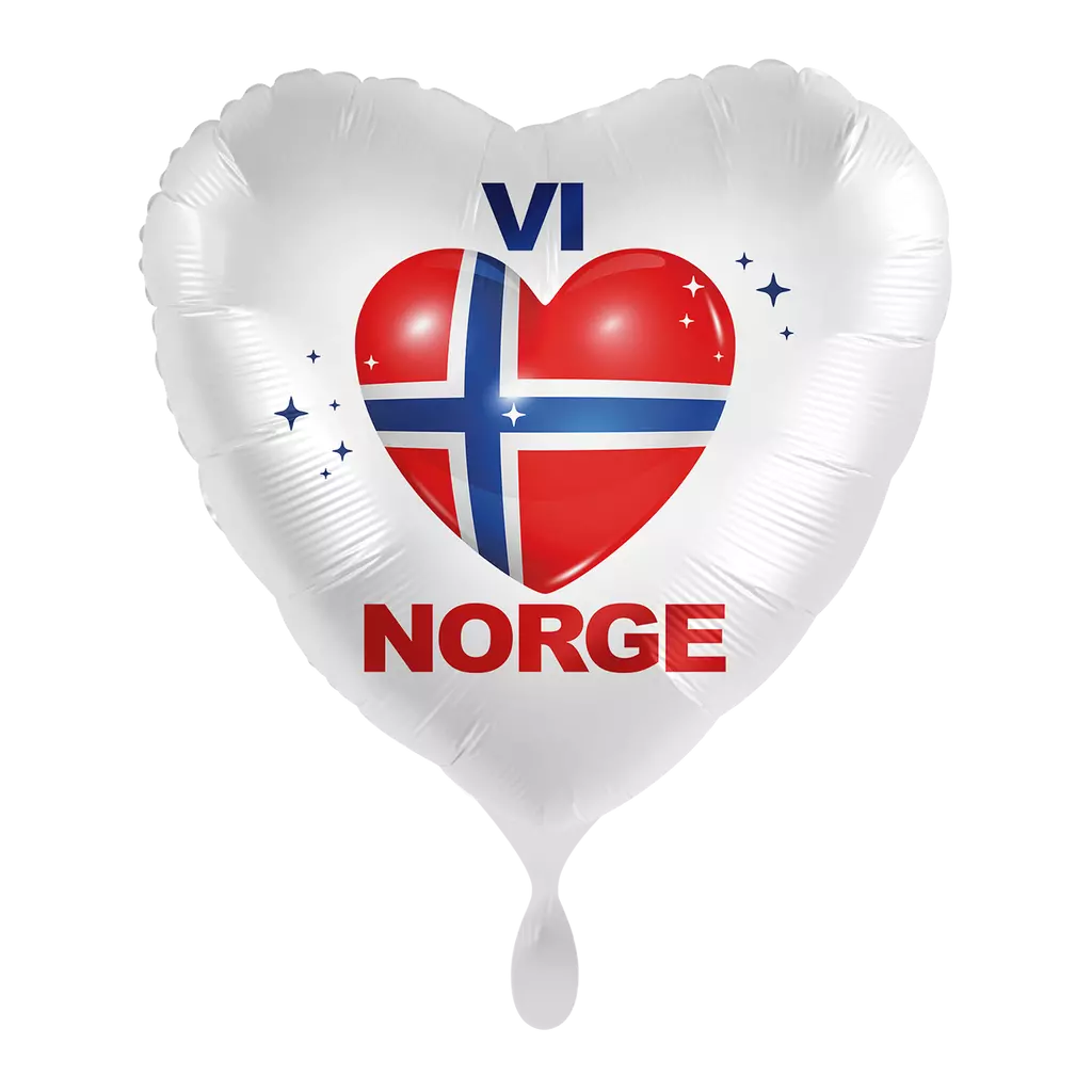 "VI <3 NORGE" - 17.mai folieballong