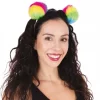 Pompom headband multicolor