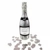 Bottle konfettikanon sølv 32cm
