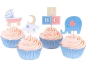 Cupcakes set New baby  24 former og 24 topper