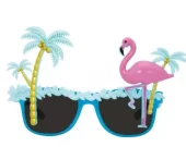 Palm tree and Flamingo glasses