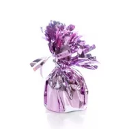 Ballongvekt tinsel folie light pink