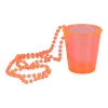 Shotglass i plast neon orange