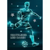 POSTKORT GRATULERER, FOTBALL,BARNEKORT
