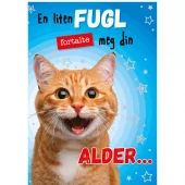 DBL. KORT M LYDEFFEKT/MUSIKK 22X15.5 CM EN LITEN FUGL..