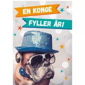 DBL. KORT M LYDEFFEKT/MUSIKK 22X15.5 CM EN KONGE..