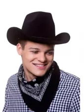 Cowboyskjerf svart