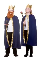 Bursdagskappe og krone blå