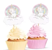 Party picks unicorn 12pk tosidig