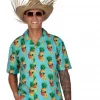 Hawaiiskjorte Funky pineapple str.L