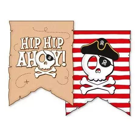 Papirgirlander Pirate Ohoy 6 meter