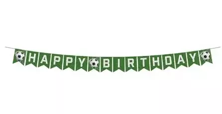 Papir flaggbanner fotball 6 meter