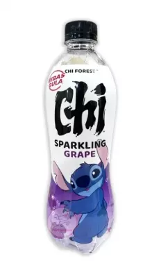 CHI FOREST LILO & STITCH SPARKLING GRAPE LIMITED EDITION 480ml – CHI – best før 03.07.2026