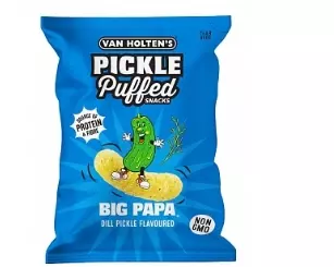 VAN HOLTEN’S BIG PAPA PICKLE & DILL PUFFED SNACKS BAGg