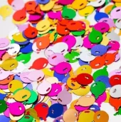 Bordkonfetti multicolor ballonger