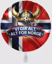 Folieballong Vi gir alt, alt for Norge