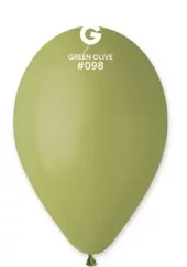 098 Gemar lateksballonger Olive/Jungelgrønn-33cm 10pk