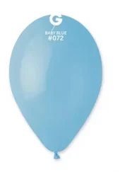 072 Gemar lateksballonger lyseblå / Baby Blue 33cm 10pk