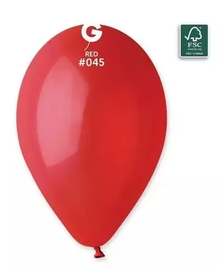 045 Gemar lateksballonger red /Red 33cm (10stk)