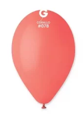 078 Gemar lateksballonger corallo 33cm 10pk