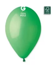 012 Gemar lateksballonger grønn / Green 33cm 10stk