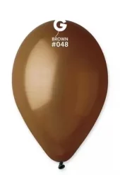 048 Gemar lateksballonger brun / Brown 33cm(10pk)