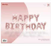Ballonggirlander Happy birthday rose gold 35cm