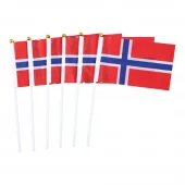 Norsk håndflagg 6 pk