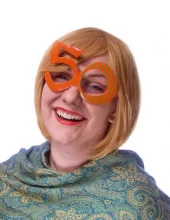 50 år briller orange