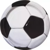 3D Fotball pappfat 23cm 8 pk