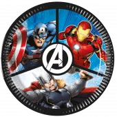 Avengers Evergreen pappfat 20cm 8pk