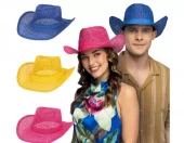 Festival cowboyhatt Sunny ass.farger