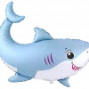 Sharky haiballong 87x89 cm