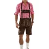 OKTOBERFEST LEDERHOSEN SHORT BROWN 56