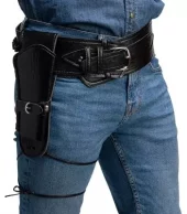 Deluxe cowboybelte svart
