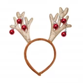 Jingle bells reinsdyrhorn på hårbøyle