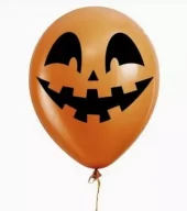 Halloweenballonger orange 10pk