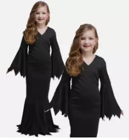 Addams Gothic girl kjole str. 5-7 år