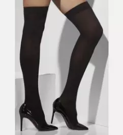 Svarte opaque hold-ups