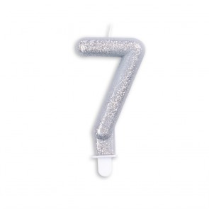 7 år kakelys glitter sølv