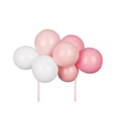 Balloon cake topper pink