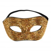 MASK RHINESTONE GOLD