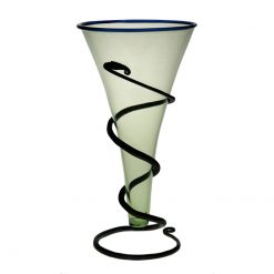 GLASS stor med blå kant 30 cl