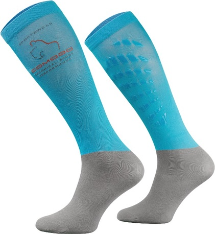 RIDING SOCKS WITH SILICONE GRIP, Turkis