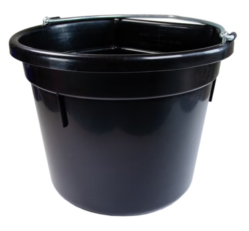 Bøtte Heimer Rettvegg Svart 20 liter