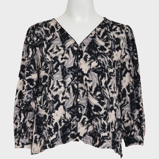 Luisa Vneck Shirt Bluse