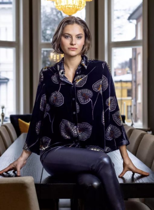 Haust Velvet Blouse Bluse