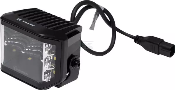 Arbeidslys LED, 70W, 5060 lm, firkantet, 12/24V, hvit, 53,7x75,5x32,3mm Deutsch plugg, Flood, 10LED'